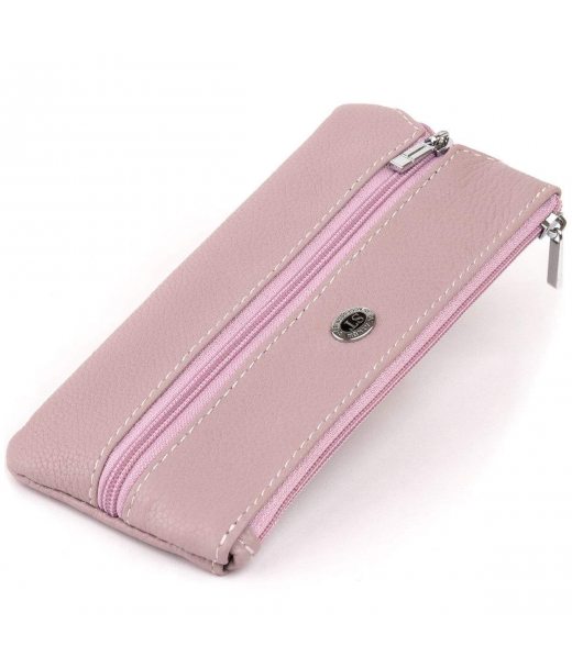 Ключниця-гаманець з кишенею унісекс ST Leather 19350 Лілова