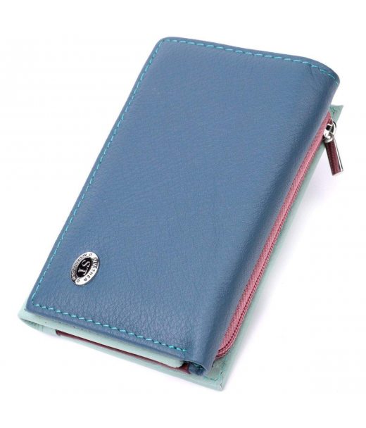 Сучасний жіночий гаманець з якісної натуральної шкіри ST Leather 19459 Різнокольоровий