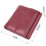 Невеликий жіночий гаманець з монетницею з натуральної шкіри ST Leather 22544 Бордовий