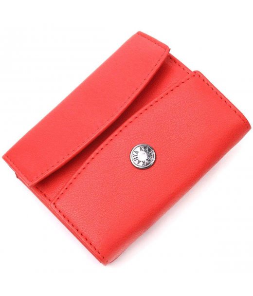 Оригінальний жіночий гаманець з натуральної шкіри KARYA 21340 Червоний Оригінальний жіночий гаманець з натуральної шкіри KARYA 21340 Червоний