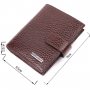Чоловічий шкіряний невеликий гаманець KARYA 21389 Коричневий Чоловічий шкіряний невеликий гаманець KARYA 21389 Коричневий