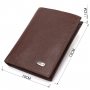 Чоловічий сучасний гаманець вертикального формату з натуральної шкіри CANPELLINI 21756 Коричневий