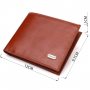 Чоловічий гаманець без застібки горизонтального формату з натуральної гладкої шкіри CANPELLINI 21762 Коричневий