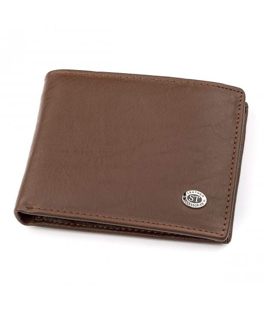 Чоловічий гаманець ST Leather 18353 (ST-1) НОВИНКА Коричневий