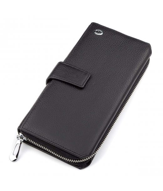 Чоловічий гаманець ST Leather 18453 (ST128) стильний Чорний