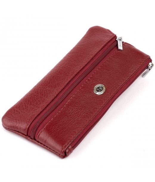 Ключниця-гаманець з кишенькою жіноча ST Leather 19352 Бордова