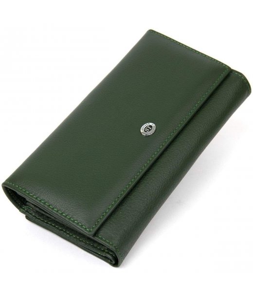 Оригінальний жіночий гаманець ST Leather 19389 Зелений