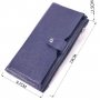 Стильний вертикальний гаманець із натуральної шкіри KARYA 21423 Синій Стильний вертикальний гаманець із натуральної шкіри KARYA 21423 Синій