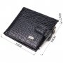 Чоловічий гаманець горизонтальний з натуральної фактурної шкіри CANPELLINI 21504 Чорний