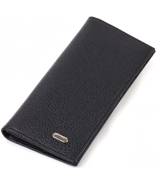Чоловічий вертикальний гаманець із натуральної шкіри CANPELLINI 21898 Чорний Чоловічий вертикальний гаманець із натуральної шкіри CANPELLINI 21898 Чорний