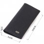 Чоловічий вертикальний гаманець із натуральної шкіри CANPELLINI 21898 Чорний