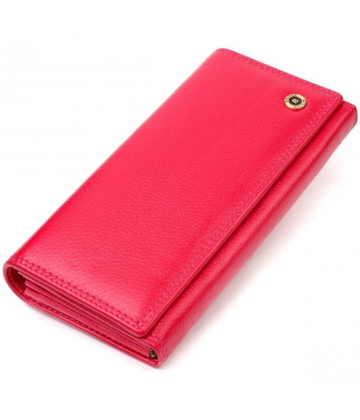 Яскравий гаманець для жінок з натуральної шкіри Boston 19422 Рожевий Яскравий гаманець для жінок з натуральної шкіри Boston 19422 Рожевий