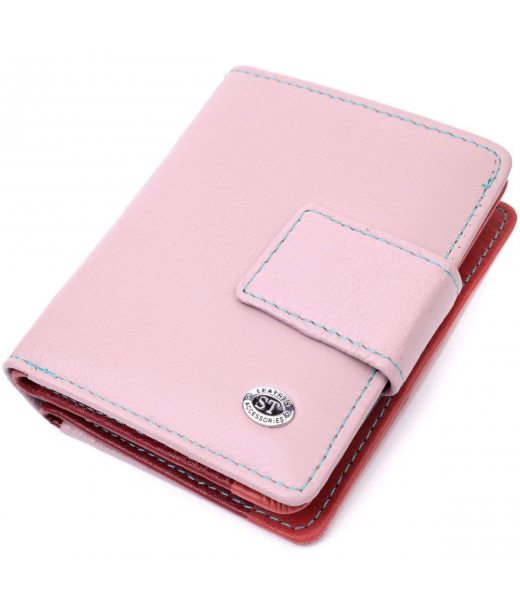 Гаманець з натуральної шкіри для жінок вертикального формату ST Leather 19439 Бежевий