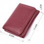 Шкіряний цікавий гаманець для жінок ST Leather 22507 Бордовий