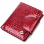 Лакований гаманець для жінок середнього розміру ST Leather 22685 Червоний