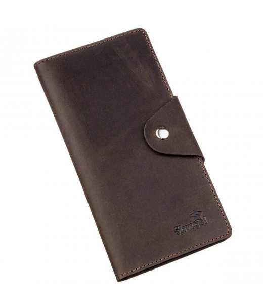 Гаманець чоловічий з вінтажної шкіри SHVIGEL 16169 Коричневий