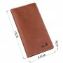 Гаманець чоловічий вертикальний матовий SHVIGEL 16199 Рудий