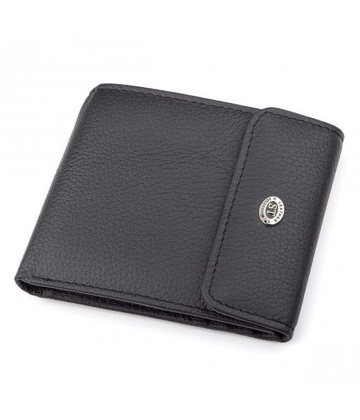 Гаманець ST Leather 18313 (ST155) шкіряний Чорний