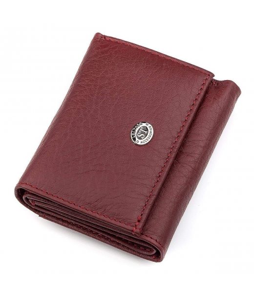 Гаманець ST Leather 18324 (ST440) шкіряний Бордовий