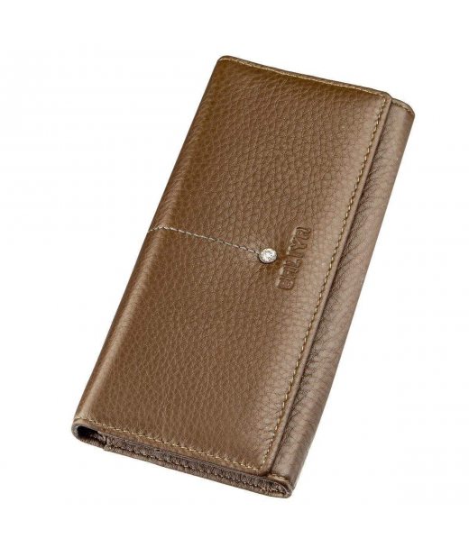Гаманець горизонтальний зі стразами жіночий шкіряний BALIYA 18977 Коричневий Гаманець горизонтальний зі стразами жіночий шкіряний BALIYA 18977 Коричневий