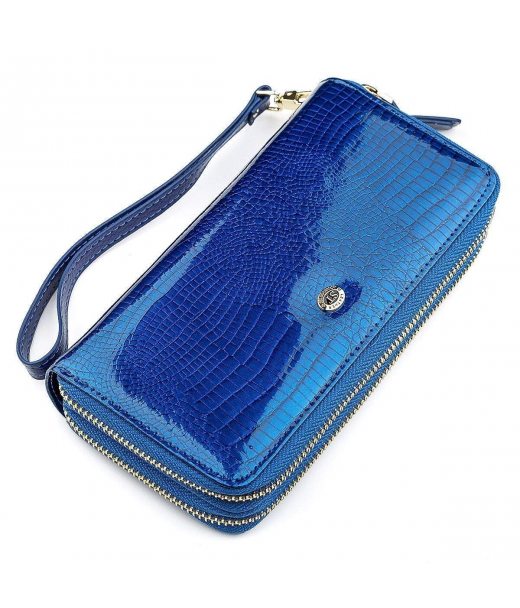 Гаманець жіночий ST Leather 18447 (S5001A) на блискавці Синій