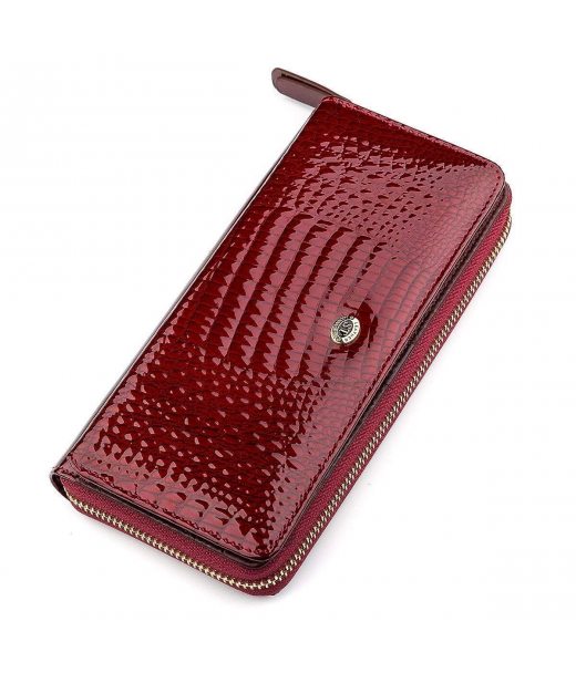 Гаманець жіночий ST Leather 18434 (S7001A) на блискавці Бордовий