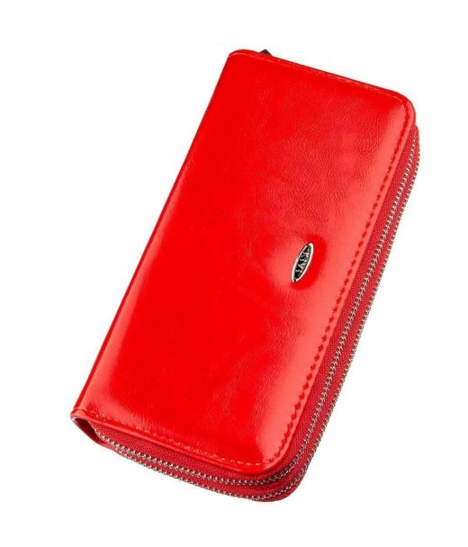 Гаманець жіночий з гладкої екошкіри KIVI 19055 Яскраво-червоний Гаманець жіночий з гладкої екошкіри KIVI 19055 Яскраво-червоний