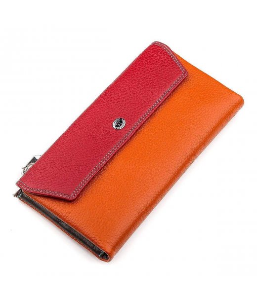 Гаманець жіночий ST Leather 18406 (SB42-2) багатофункціональний Червоний