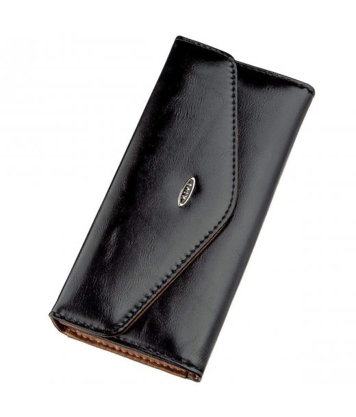 Гаманець жіночий з гладкої екошкіри KIVI 19073 Чорний Гаманець жіночий з гладкої екошкіри KIVI 19073 Чорний