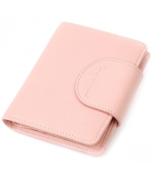 Практичний жіночий гаманець ніжного кольору з натуральної шкіри Tony Bellucci 22019 Пудровий Практичний жіночий гаманець ніжного кольору з натуральної шкіри Tony Bellucci 22019 Пудровий
