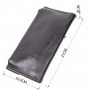 Стильний гаманець із монетницею зовні з натуральної шкіри GRANDE PELLE 11646 Чорний