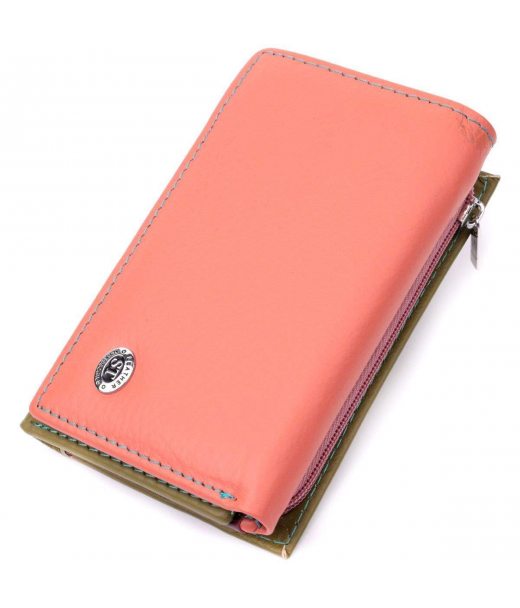 Модний жіночий гаманець з якісної натуральної шкіри ST Leather 19464 Різнокольоровий