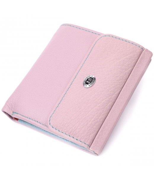 Гаманець для жінок середнього розміру з натуральної шкіри ST Leather 19495 Бежевий