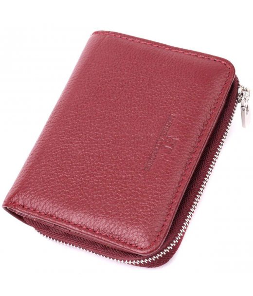 Жіночий гаманець середнього розміру з натуральної шкіри ST Leather 22551 Бордовий