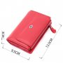 Ідеальний гаманець з монетницею із натуральної шкіри ST Leather 22739 Червоний