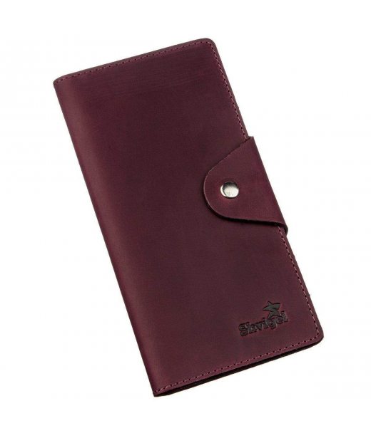 Гаманець жіночий з вінтажної шкіри SHVIGEL 16166 Бордовий