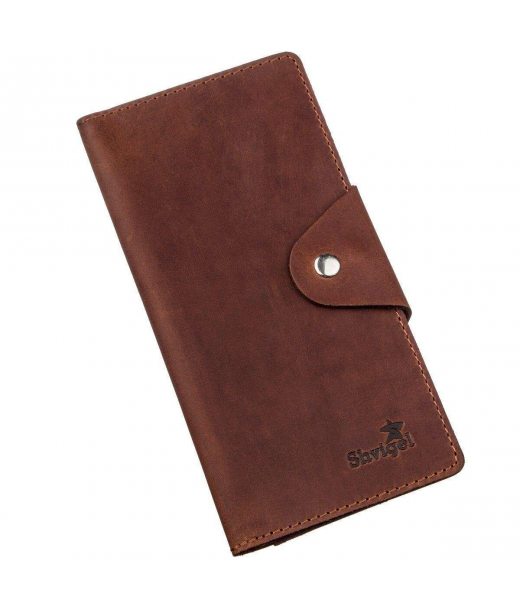 Гаманець чоловічий з вінтажної шкіри SHVIGEL 16167 Коричневий