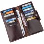 Гаманець чоловічий вертикальний на кнопках SHVIGEL 16175 Коричневий