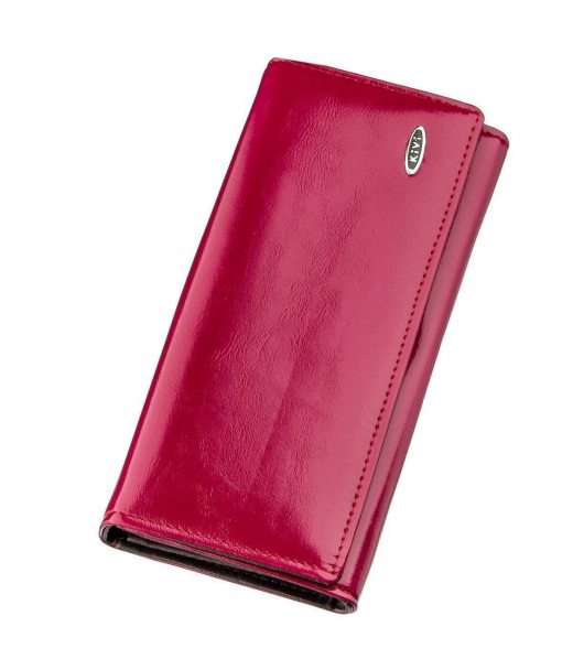 Гаманець жіночий з екошкіри гладкий KIVI 19078 Малиновий Гаманець жіночий з екошкіри гладкий KIVI 19078 Малиновий