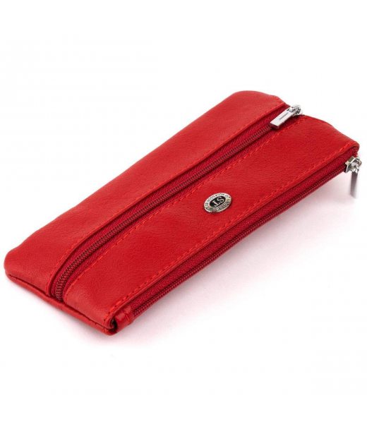 Ключниця-гаманець з кишенею жіноча ST Leather 19347 Червона