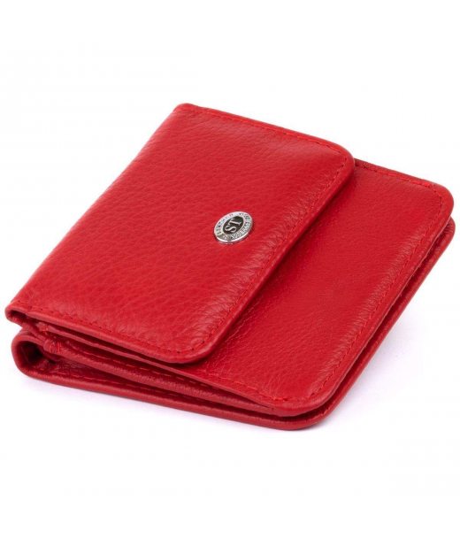 Маленький гаманець на кнопці жіночий ST Leather 19239 Червоний