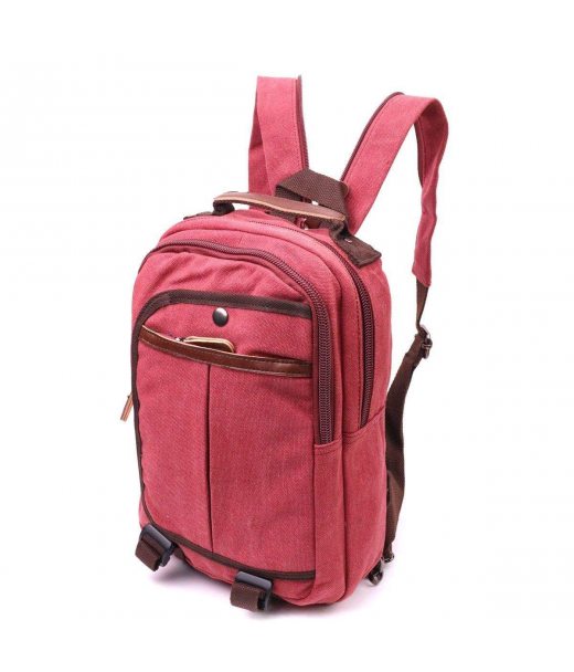 Оригинальный рюкзак из текстиля 21256 Vintage Малиновый