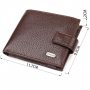 Гарний горизонтальний гаманець для чоловіків з натуральної шкіри флотар CANPELLINI 21891 Коричневый