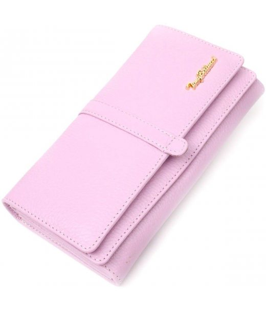 Жіночий гаманець з великою кількістю відділень ніжного кольору з натуральної шкіри Tony Bellucci 21958 Ліловий Жіночий гаманець з великою кількістю відділень ніжного кольору з натуральної шкіри Tony Bellucci 21958 Ліловий