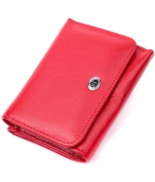 Горизонтальний гаманець для жінок із натуральної шкіри ST Leather 19478 Червоний Горизонтальний гаманець для жінок із натуральної шкіри ST Leather 19478 Червоний