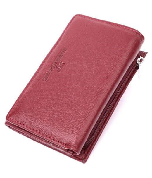 Шкіряний жіночий гаманець у три додавання ST Leather 22489 Бордовий Шкіряний жіночий гаманець у три додавання ST Leather 22489 Бордовий