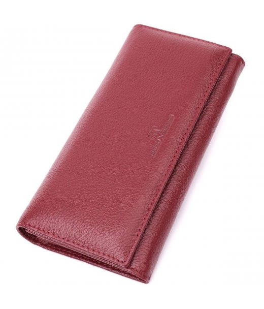 Оригінальний жіночий гаманець з натуральної шкіри ST Leather 22522 Бордовий Оригінальний жіночий гаманець з натуральної шкіри ST Leather 22522 Бордовий