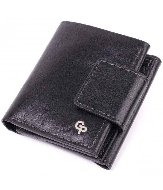 Шикарний гаманець з безліччю відділень із люксової натуральної шкіри GRANDE PELLE 22573 Чорний