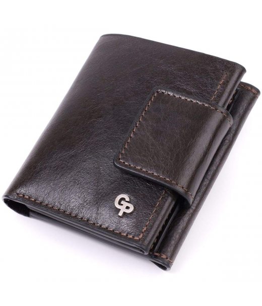 Люксовий гаманець з безліччю відділень із якісної натуральної шкіри GRANDE PELLE 22574 Коричневий