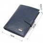 Практичний вертикальний чоловічий гаманець середнього розміру з натуральної шкіри флотар CANPELLINI 21735 Синій Практичний вертикальний чоловічий гаманець середнього розміру з натуральної шкіри флотар CANPELLINI 21735 Синій